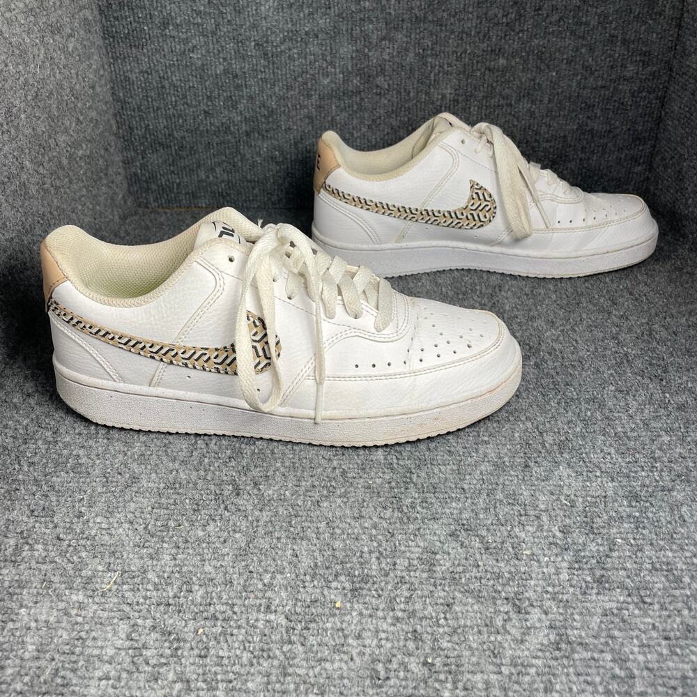 Nike Court Vision Lo Sneakers Women's 8 White United In Victory Lace Up Casual - Picture 5 of 9